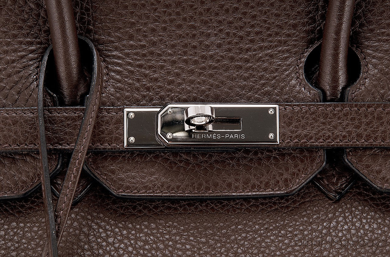 Birkin 35 Choco Brown Clem PHW