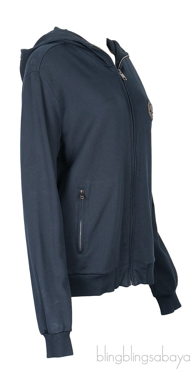 Blue Crown Logo Men\'s Hoodie