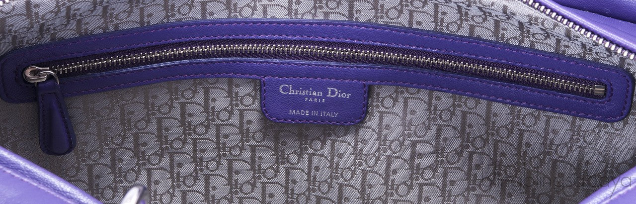Lady Dior Violet Large Shopping Tote