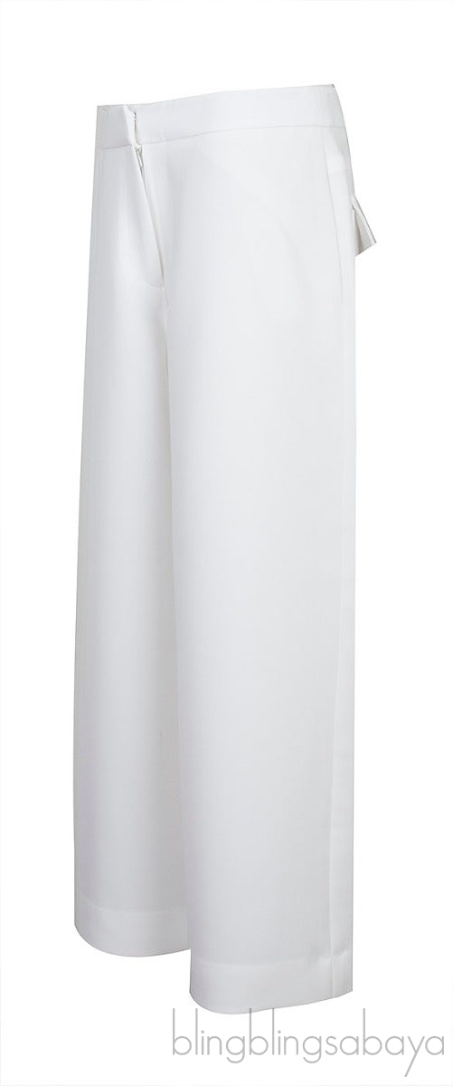 White Wide Leg Trouser