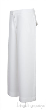 White Wide Leg Trouser