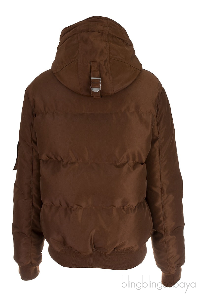 Brown Winter Jacket with Hoodie