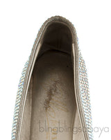 Silver Crystal Ballet Flat