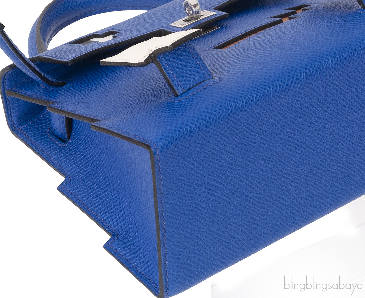 \"Quelle Idolle\" Picto Kelly Doll Blue Royale Nata Gold Blue Indigo Epsom PHW