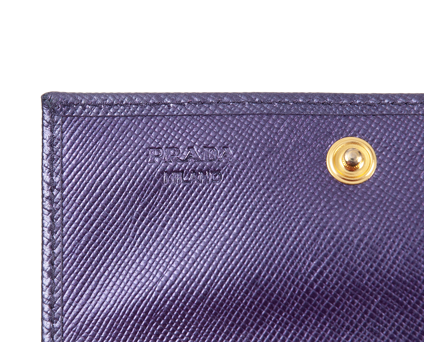 Prada Purple Saffiano Card Holder