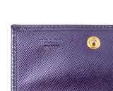 Prada Purple Saffiano Card Holder