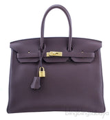 Birkin 35 Choco Brown Clem