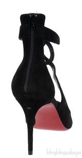 Christian Louboutin Rosas 85 Black Suede Heels