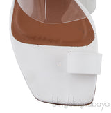 White PVC One Finger Slide Mule
