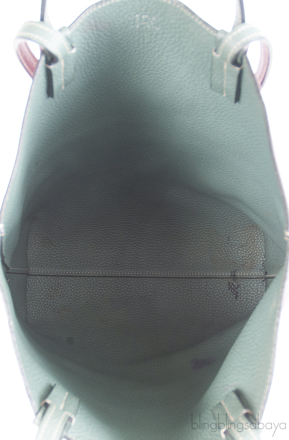 Moynat Quattro Reversible Bi-color Leather Tote