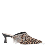 Wandler Bente Crystal-embellished Leopard-print Calf Hair Mules