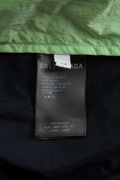 Balenciaga Logo Print Zip-Up Tri-color Jacket