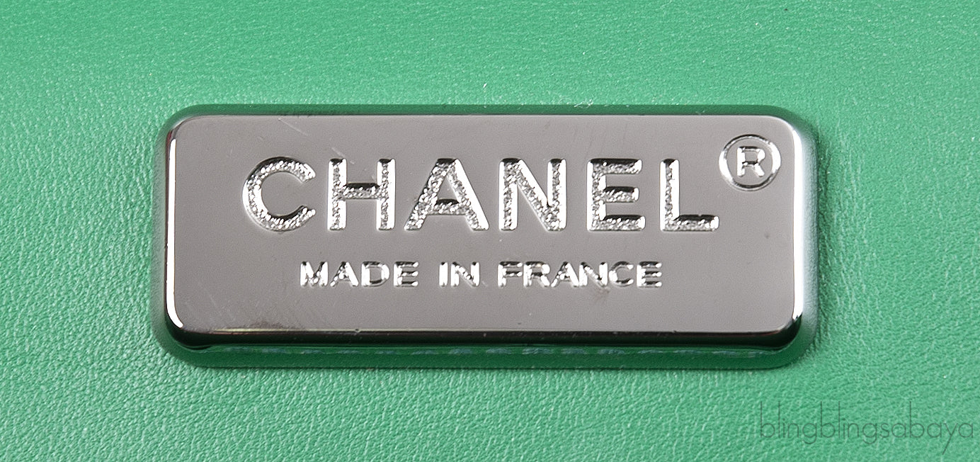 Chanel Classic Jumbo CC Emerald Green Python Flap Bag