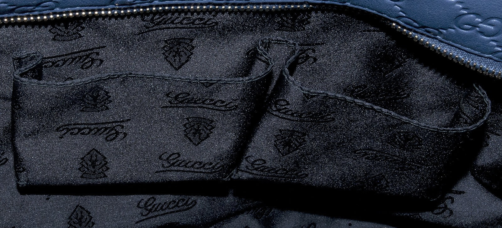 Blue Guccissima Monogram Cabas
