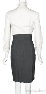 Ruffled Bi-color Dress