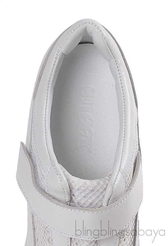 SNEEX THE TEPPER HY-HEEL SNEAKER WHITE