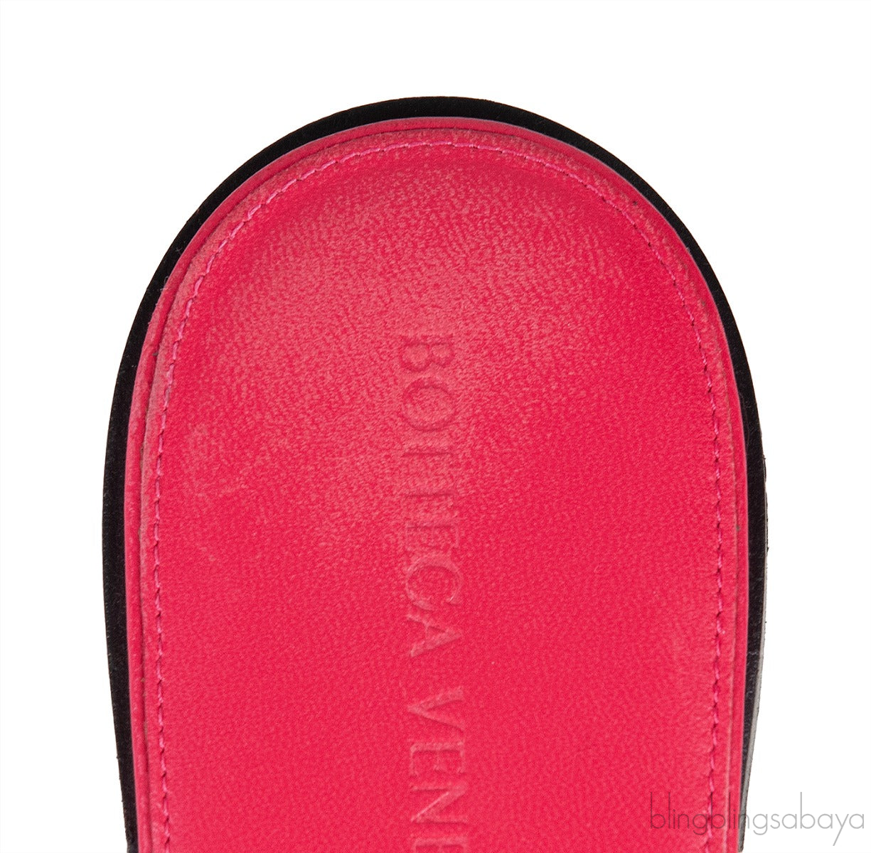 Bottega Veneta Fuchsia BV Rubber Lido Sandals