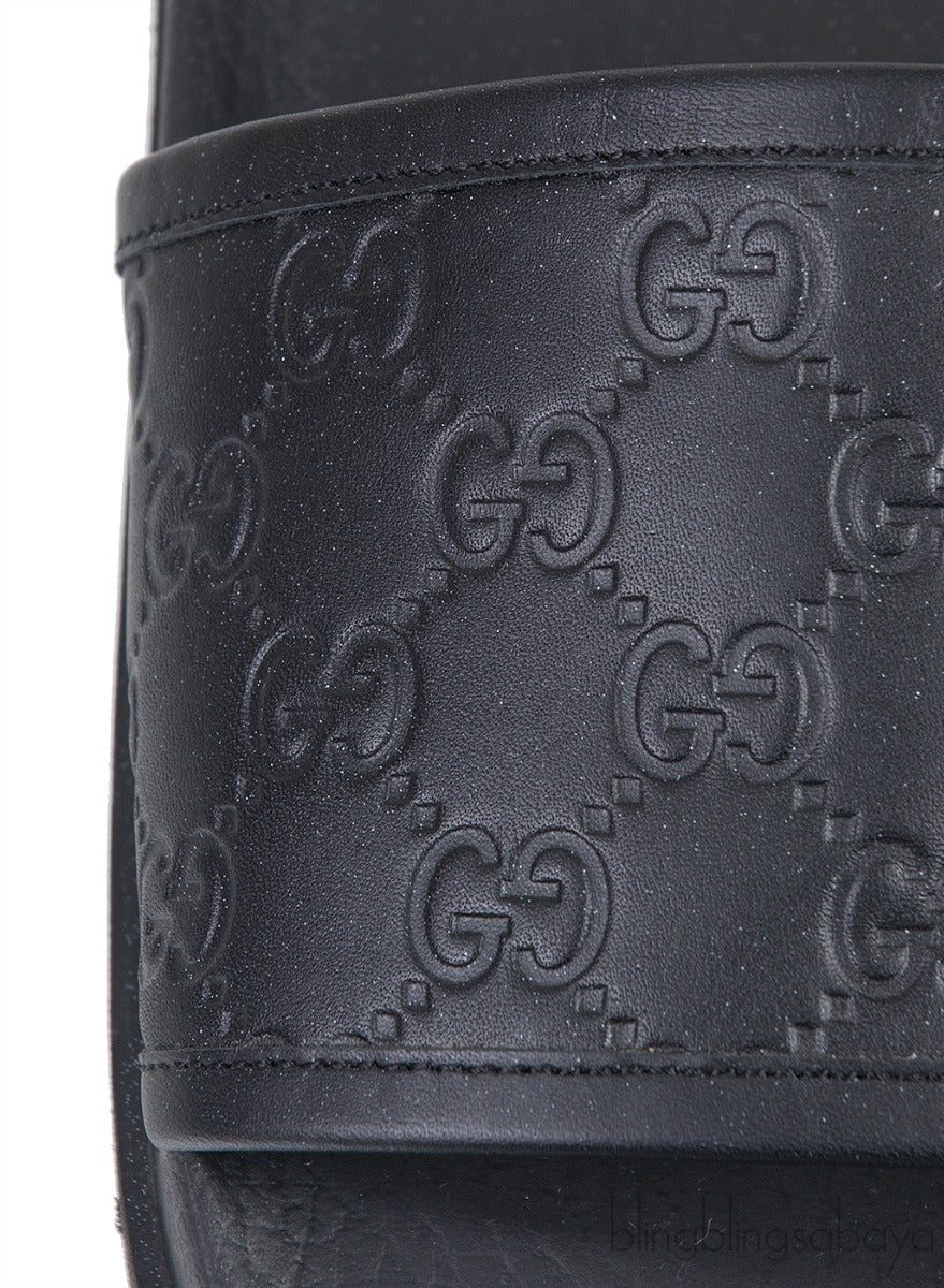 Pursuit Track Leather Slides