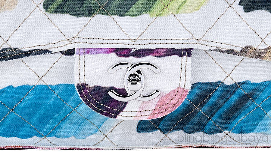 Jumbo Multicolor Colorama Flap Bag