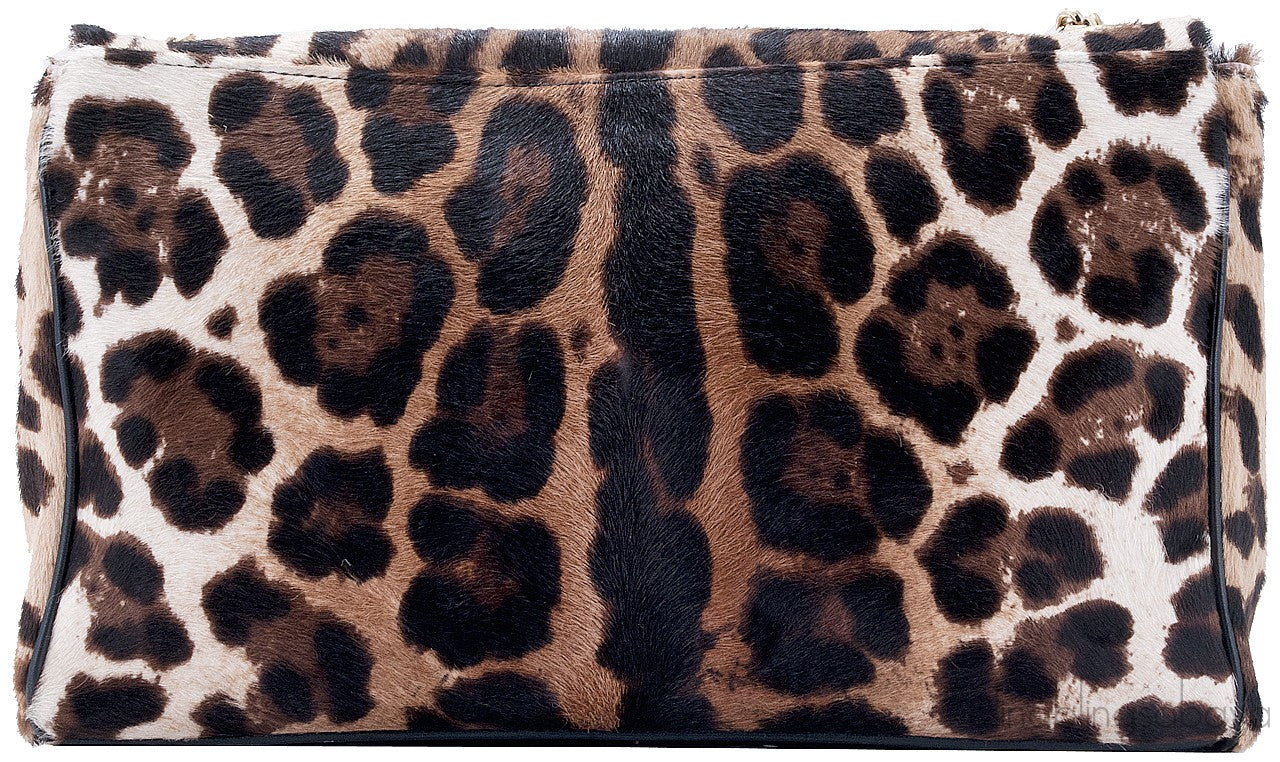 Leopard Pony Hair Shoulder Bag