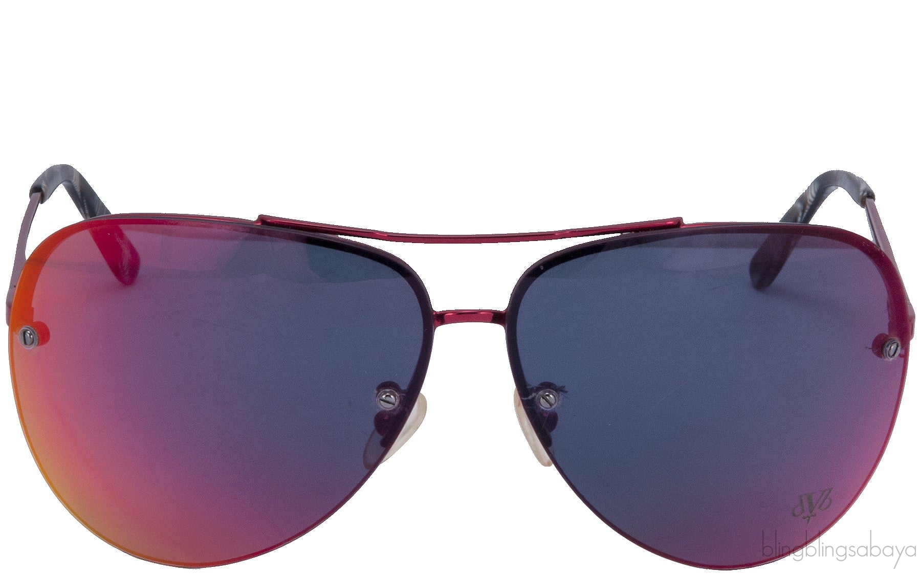 Red Slim Graduated Sunglasses