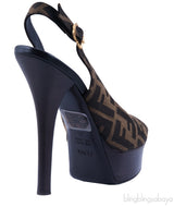Monogram Slingback Sandals