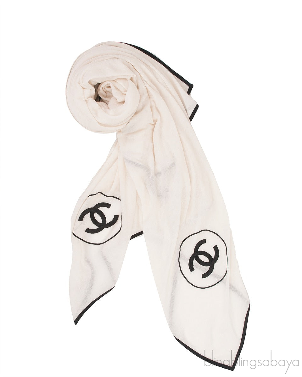 Bi-color CC Cashmere Shawl