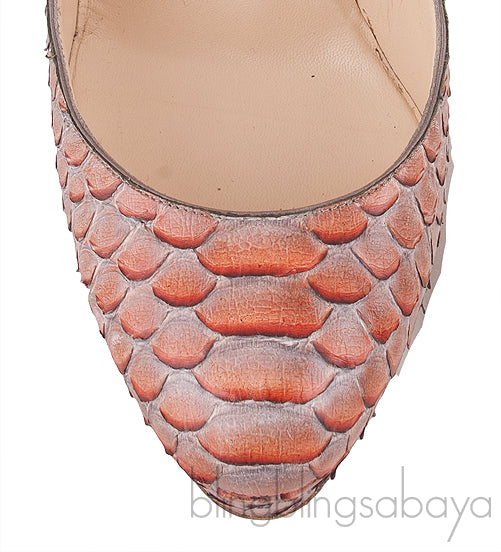 Bi-color Python Heels