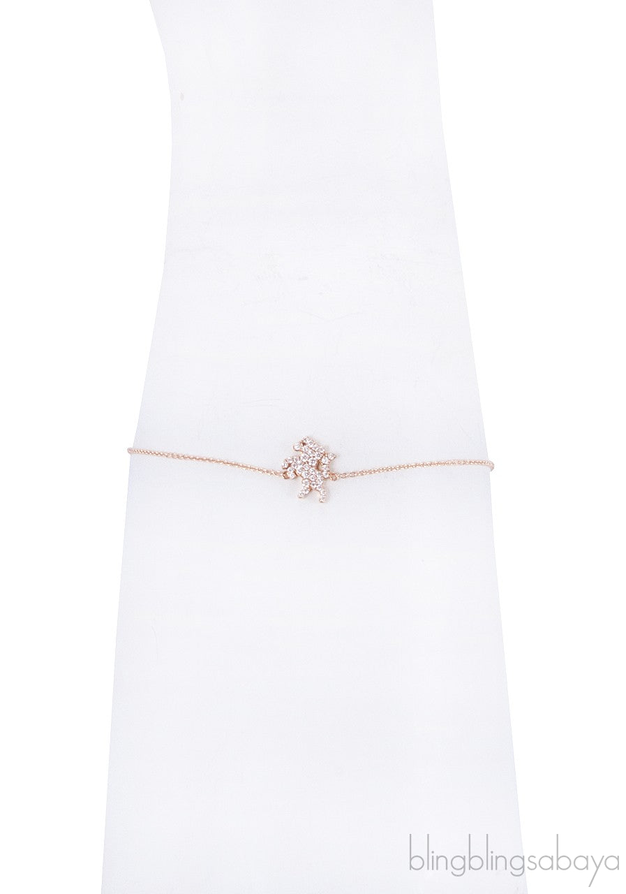 Rose Gold Horse Diamond Bracelet