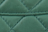 Green Quilted Single Flap Maxi GHW