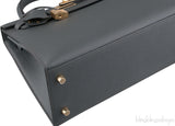 Kelly 25 Blue Orage Epsom Sellier GHW