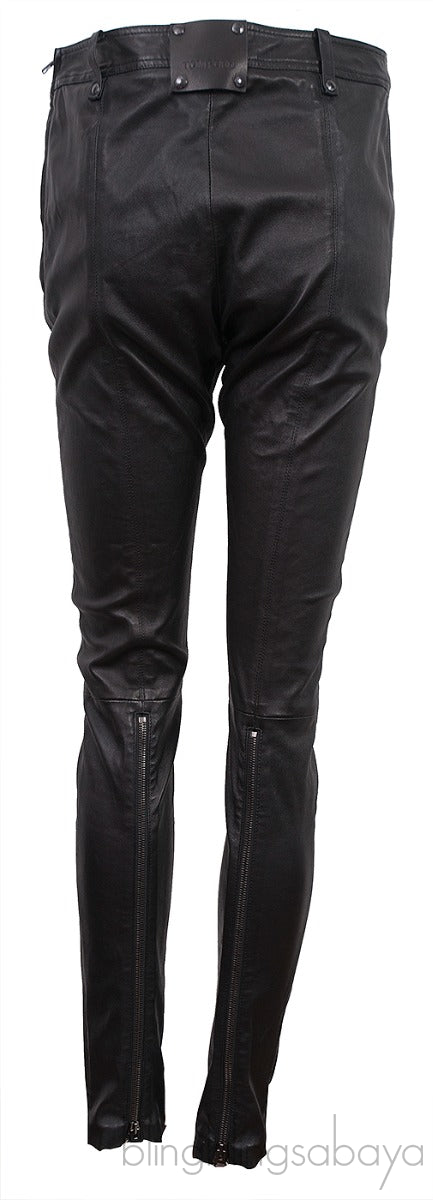 Black Leather Trouser