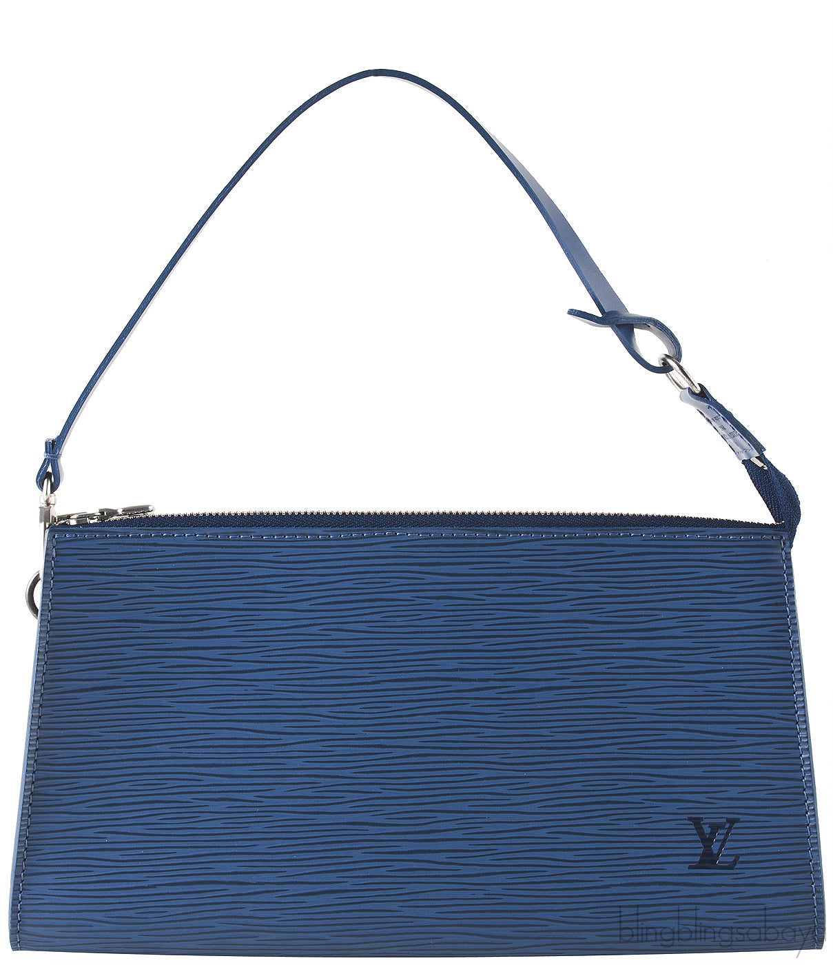 Blue Epi Leather Pochette