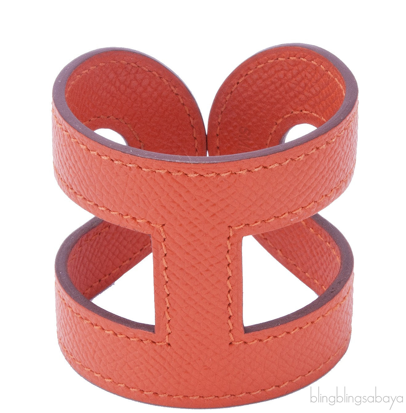 Ano Orange Epsom Cuff Bracelet