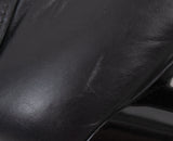 Black Mix Quilted Leather Ankle Boots
