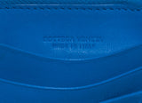 Blue Zip Top Leather Card Holder*
