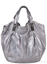 Givenchy Metallic Grey GG Leather Hobo Bag