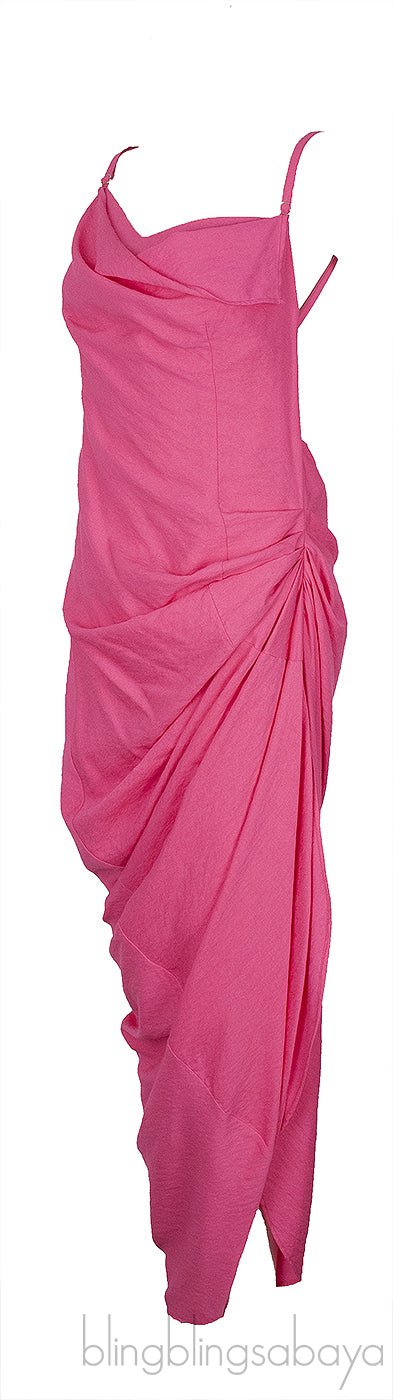La Robe Saudade Voile Pink Maxi Dress