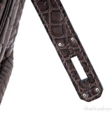 Birkin 35 Brown Matte Porosus PHW