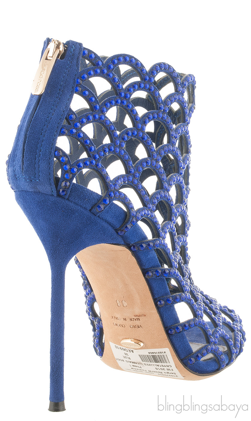 Blue Crystal Mermaid Boots