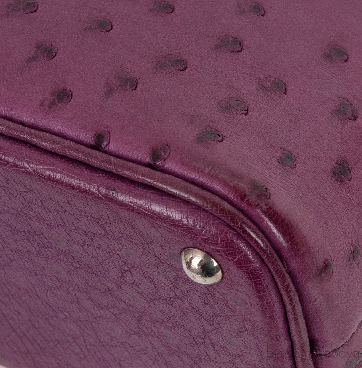 Bolide 27 Purple Ostrich Bag PHW