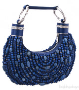 Blue Beaded Bracelet Bag