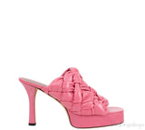 Bottega Veneta The Board Platform Pink Mule