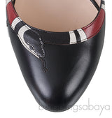 Black Yoko Snake High Heels