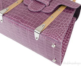 Saigon PM Purple Crocodile Bag