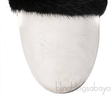 White Bedford Fur Trim Mules