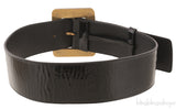 Black Patent Wide Buckle Belt
