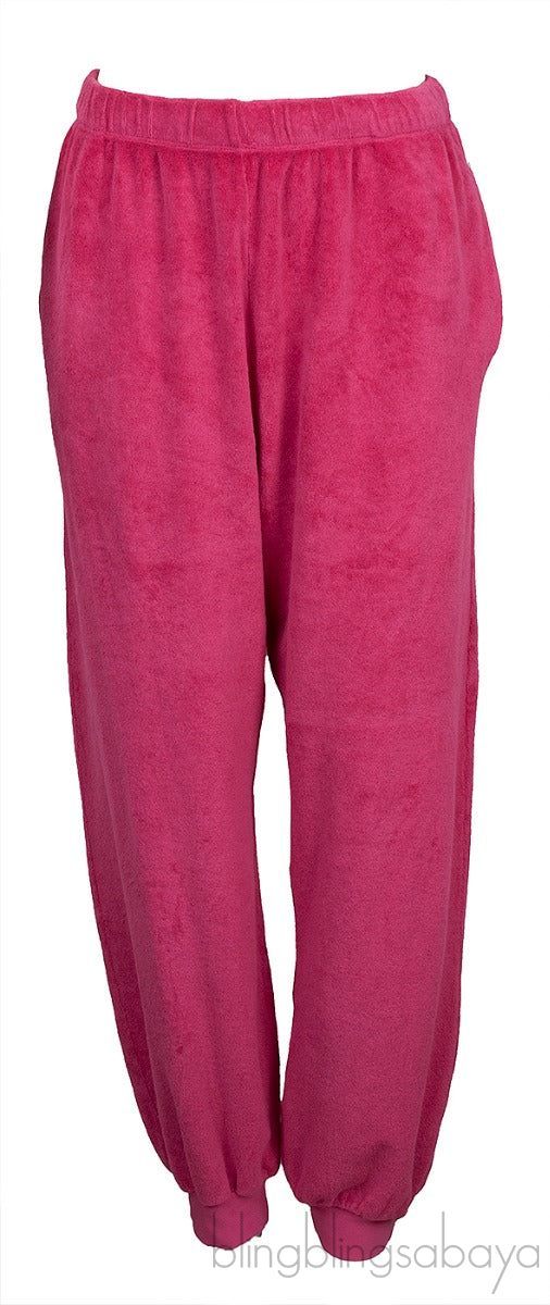 Fuchsia Raglan Sweatshirt & Track Pants