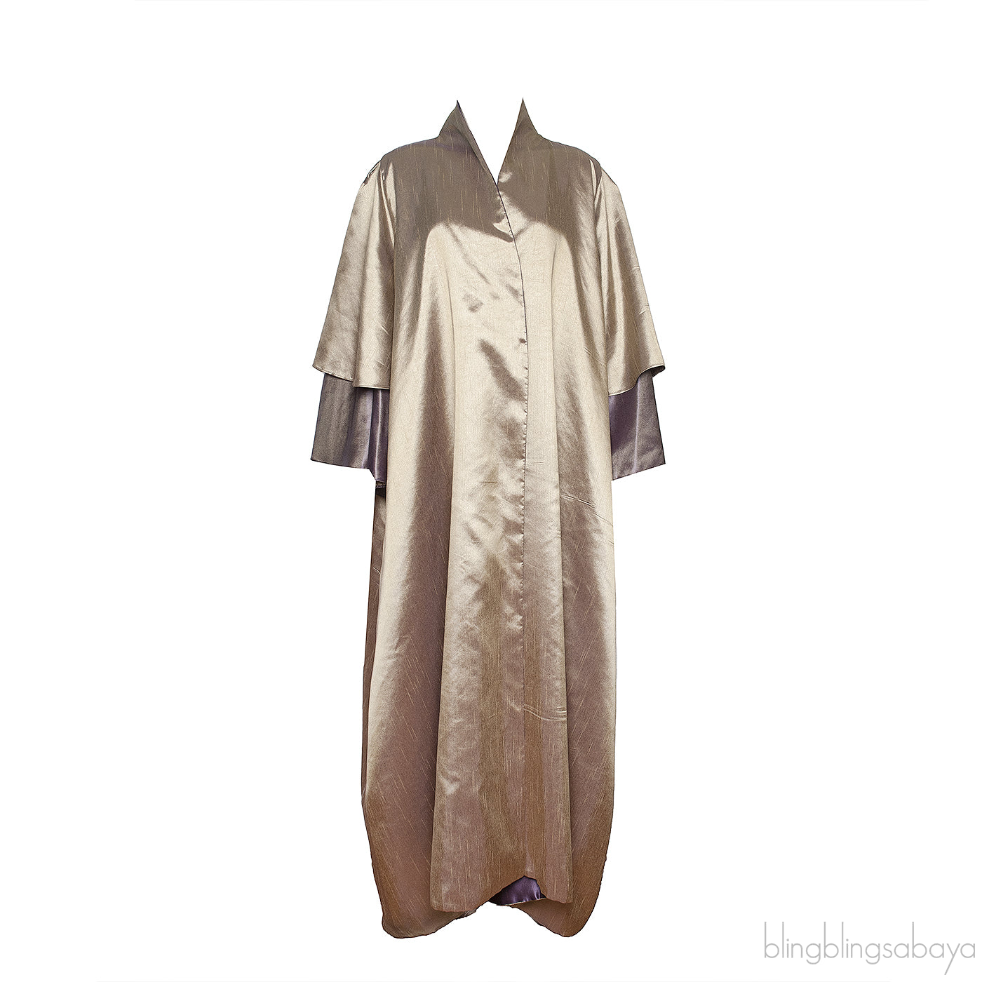 Rabelle Metallic Bi-color Kaftan Dress