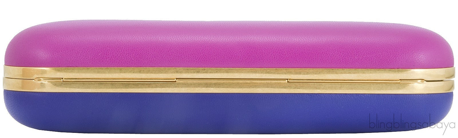 Bicolor Skull Leather Box Clutch*